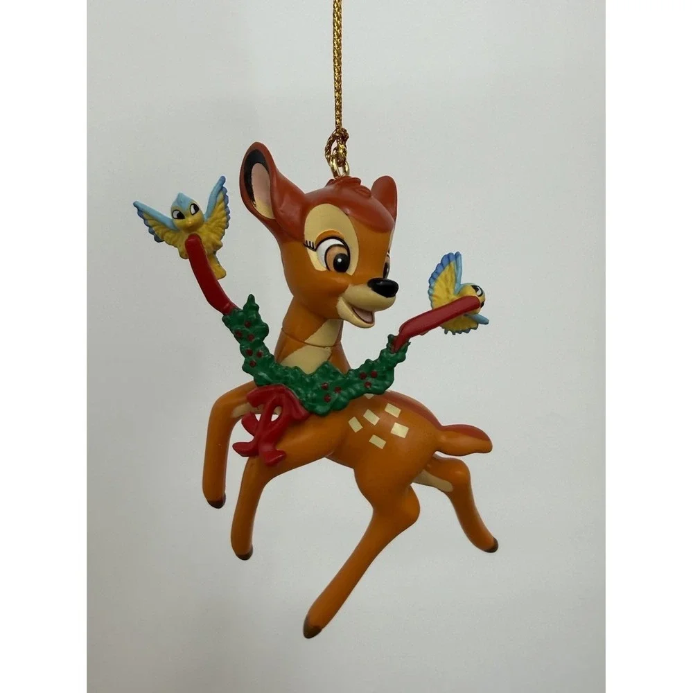 (2) Disney's Christmas‎ Magic Ornaments Made by Grolier Bambi And Thumper